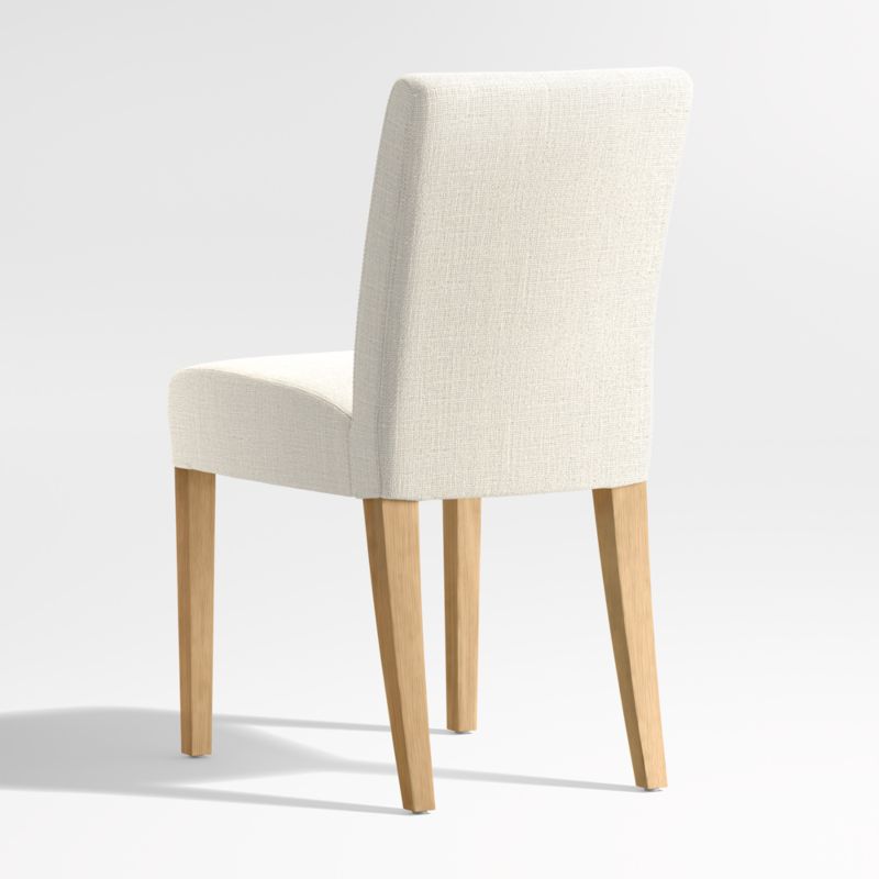 Lowe Ivory Upholstered Dining Chair with Natural Wood Legs, Set of 4 - image 9 of 9