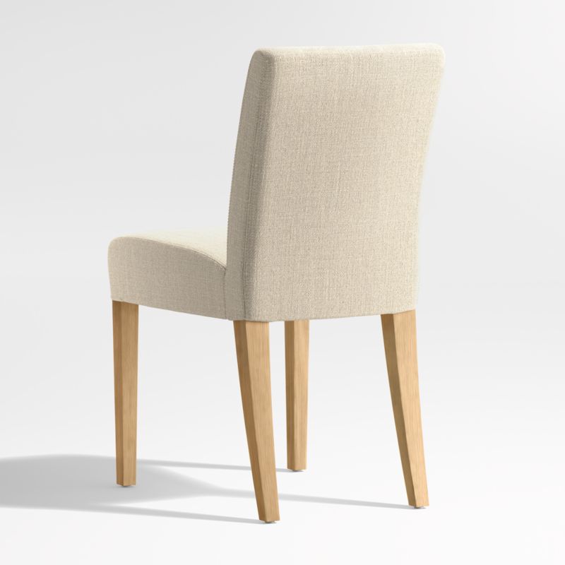 Lowe Taupe Upholstered Dining Chair with Natural Wood Legs - image 6 of 7