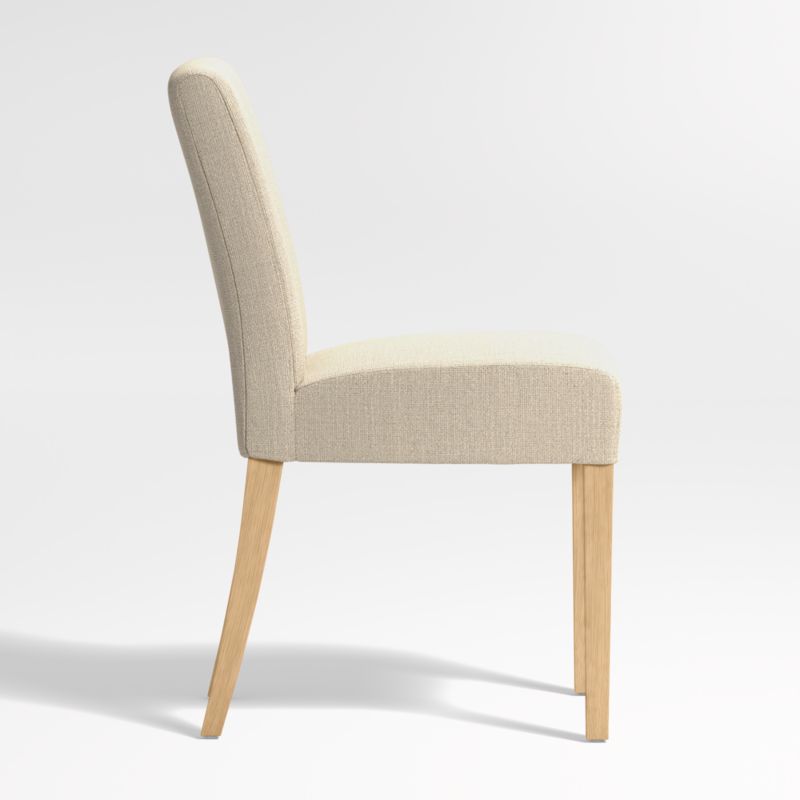 Lowe Taupe Upholstered Dining Chair with Natural Wood Legs - image 5 of 7