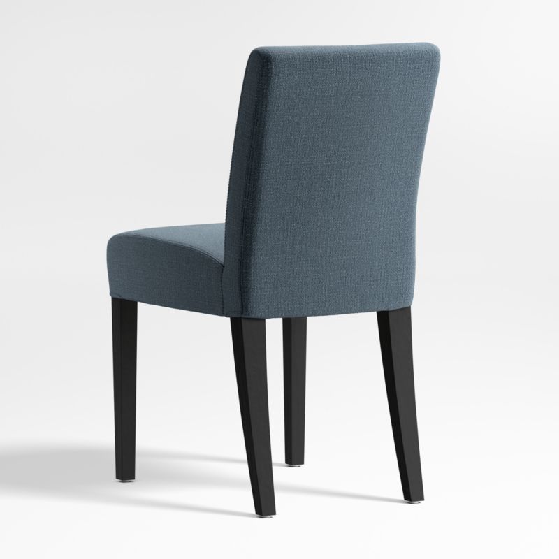 Lowe Navy Upholstered Dining Chair with Ebony Wood Legs - image 3 of 5