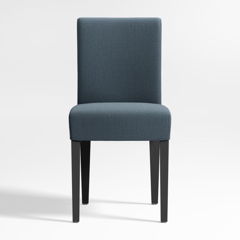 Lowe Navy Upholstered Dining Chair with Ebony Wood Legs - image 0 of 5