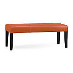View Lowe Persimmon Leather Backless Bench - image 3 of 6