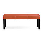 View Lowe Persimmon Leather Backless Bench - image 4 of 6