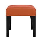 View Lowe Persimmon Leather Backless Bench - image 5 of 6