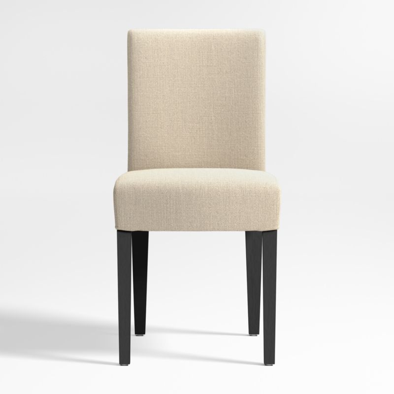 Lowe Taupe Upholstered Dining Chair with Ebony Wood Legs - image 0 of 6