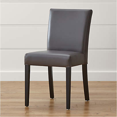 Grey leather dining discount chairs set of 4