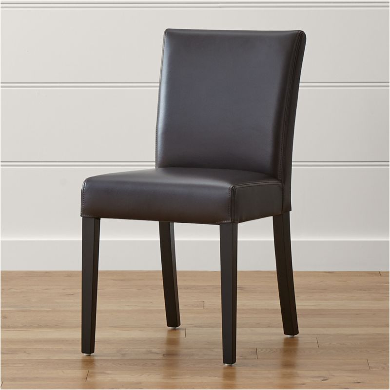 Lowe Chocolate Leather Dining Chair, Set of 4