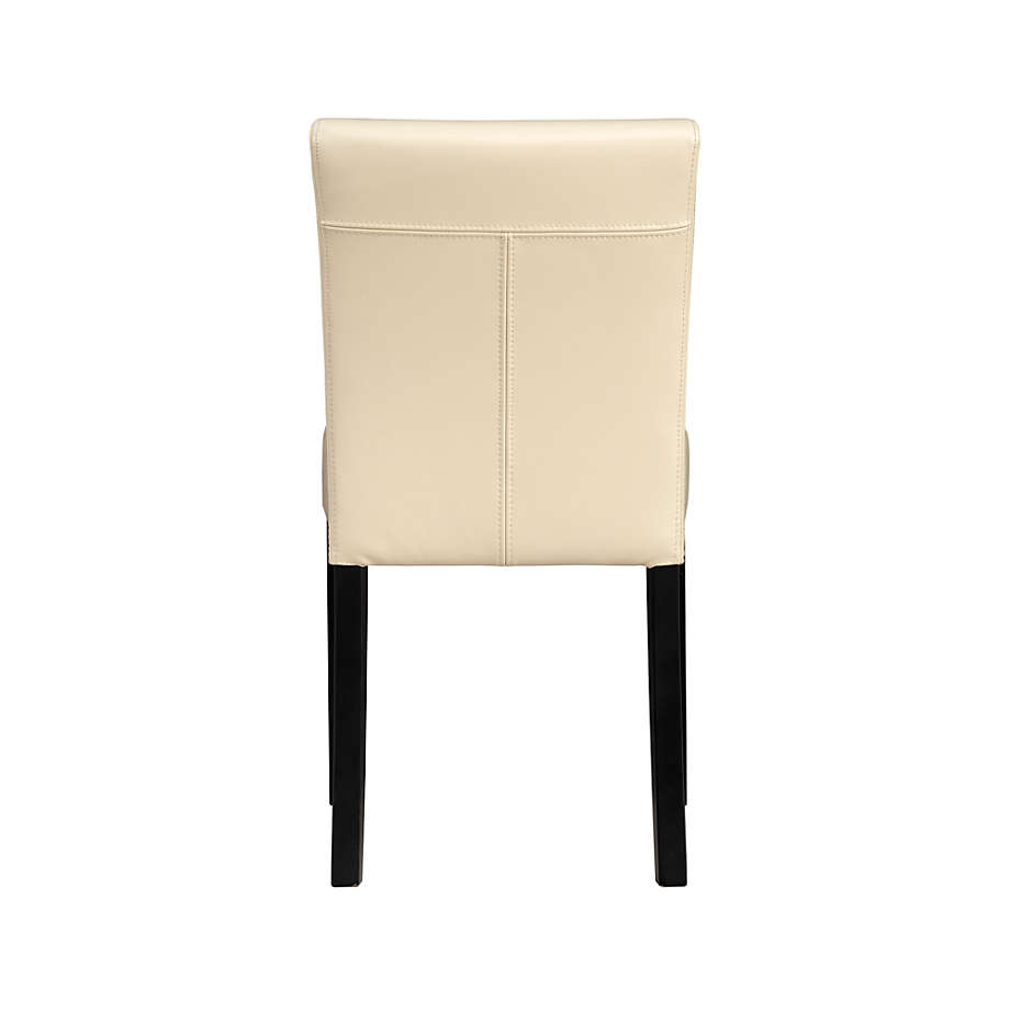 Crate&Barrel Lowe Ivory Leather Dining Chair Yorkdale Mall