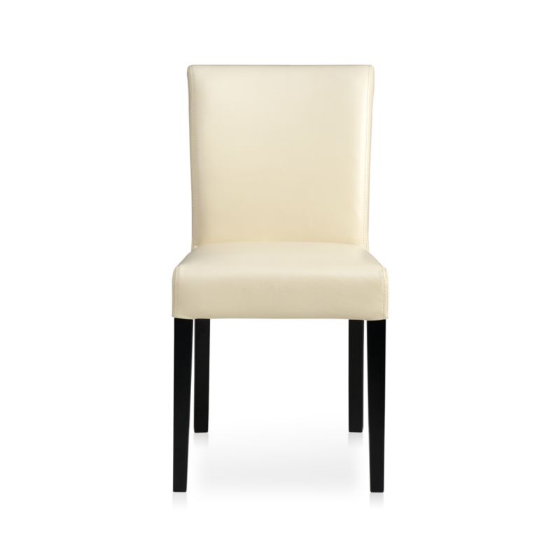 Lowe Side Chair Ivory + Reviews | Crate & Barrel