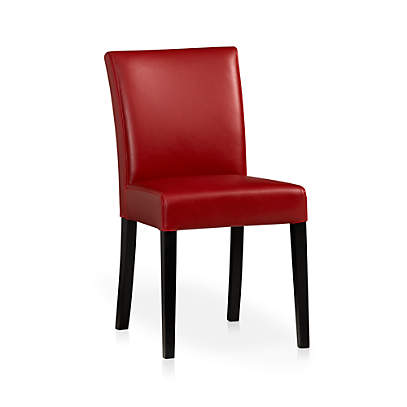 Lowe Red Leather Dining Chair Reviews, Red Leather Dining Chairs With Arms