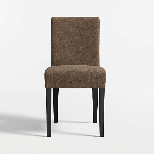 Lowe Truffle Upholstered Dining Chair with Ebony Wood Legs