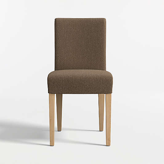 Lowe Truffle Upholstered Dining Chair with Natural Wood Legs