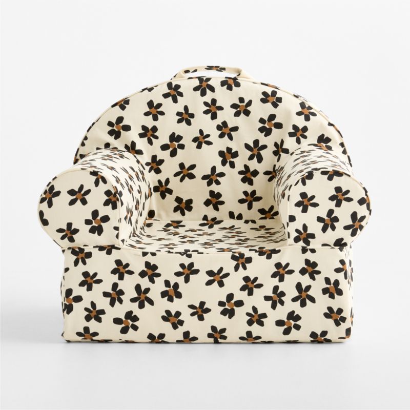 Large Cheetah Floral Organic Cotton Kids Lounge Nod Chair Cover - image 1 of 5