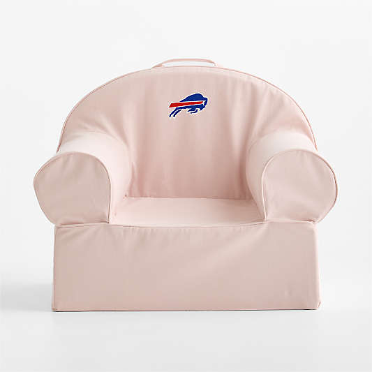 NFL Buffalo Bills Large Soft Pink Organic Cotton Kids Lounge Nod Chair