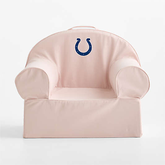NFL Indianapolis Colts Large Soft Pink Organic Cotton Kids Lounge Nod Chair
