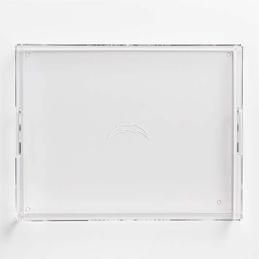 NFL Los Angeles Chargers Large Rectangle Acrylic Decorative Tray
