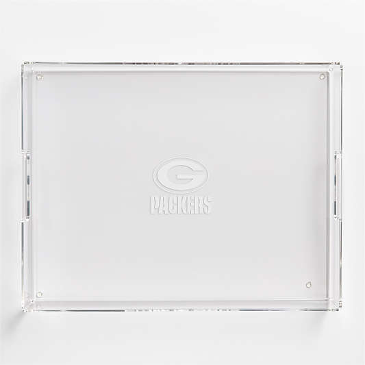 NFL Green Bay Packers Large Rectangle Acrylic Decorative Tray