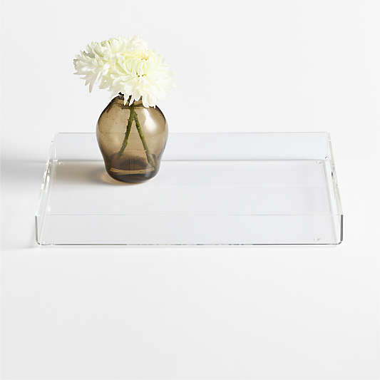 Large Acrylic Decorative Tray 18"x14" Rectangle