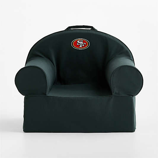 NFL San Francisco 49ers Large Spruce Green Organic Cotton Kids Lounge Nod Chair
