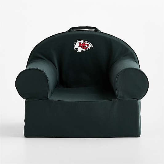 NFL Kansas City Chiefs Large Spruce Green Organic Cotton Kids Lounge Nod Chair