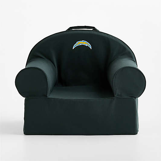 NFL Los Angeles Chargers Large Spruce Green Organic Cotton Kids Lounge Nod Chair