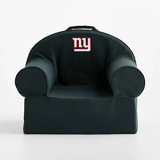 NFL New York Giants Large Spruce Green Organic Cotton Kids Lounge Nod Chair