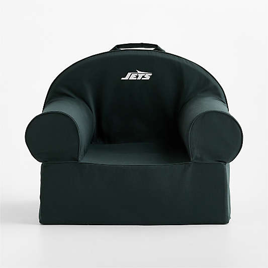 NFL New York Jets Large Spruce Green Organic Cotton Kids Lounge Nod Chair