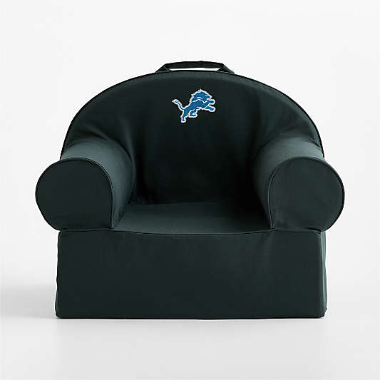 NFL Detroit Lions Large Spruce Green Organic Cotton Kids Lounge Nod Chair