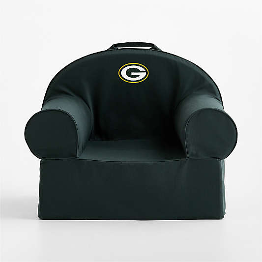 NFL Green Bay Packers Large Spruce Green Organic Cotton Kids Lounge Nod Chair