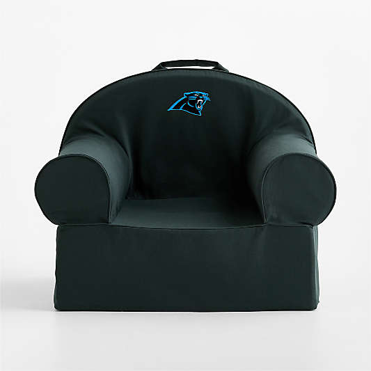 NFL Carolina Panthers Large Spruce Green Organic Cotton Kids Lounge Nod Chair