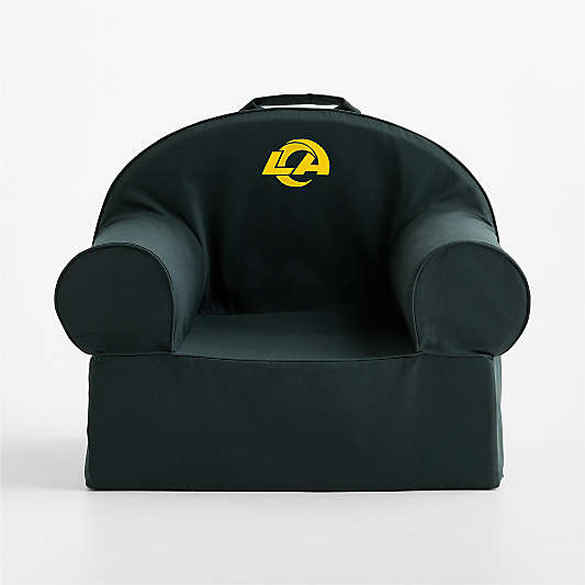 NFL Los Angeles Rams Large Spruce Green Organic Cotton Kids Lounge Nod Chair
