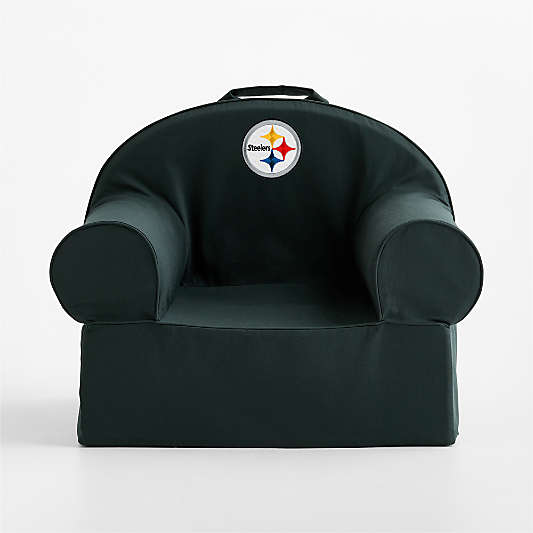 NFL Pittsburgh Steelers Large Spruce Green Organic Cotton Kids Lounge Nod Chair