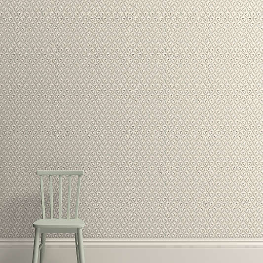 Laurel Bud Beige Wallpaper