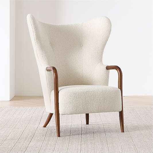 Laso Ivory Boucle Accent Chair