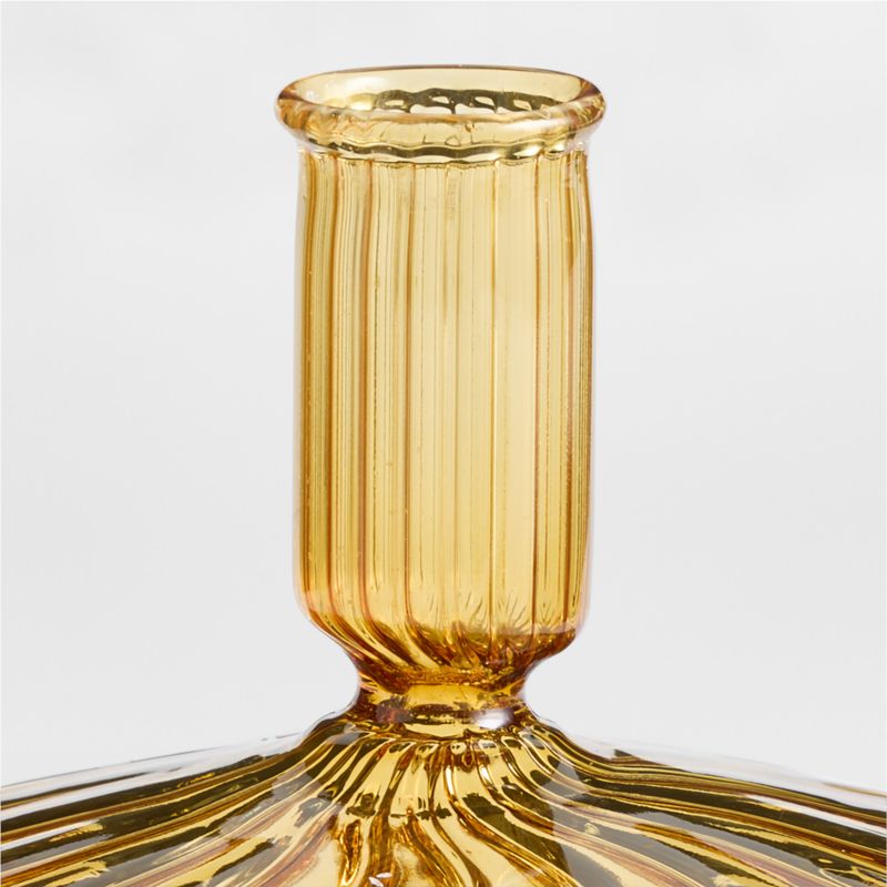 Lisbon Amber Small Taper Holder 4.75" - image 6 of 7