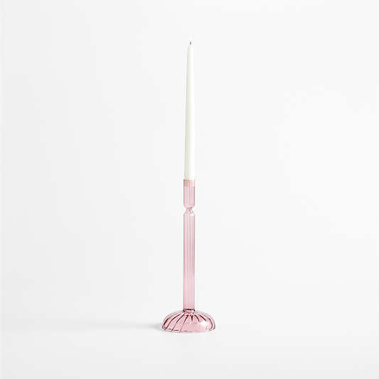 Lisbon Plum Large Taper Holder 12.75"