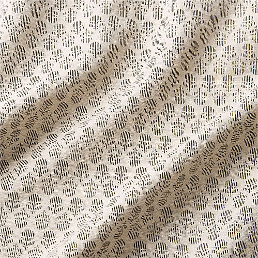 Little Leaf Organic Cotton Linen Burnt Green and Warm Natural Bed Sheet Set