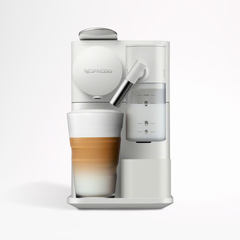Nespresso Lattissima One Silky White Espresso Machine by De'Longhi +  Reviews | Crate & Barrel