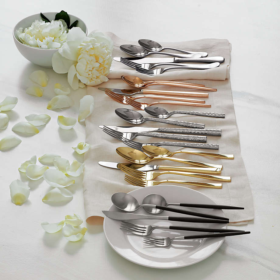 Boulder 5-Piece Flatware Place Setting + Reviews | Crate & Barrel