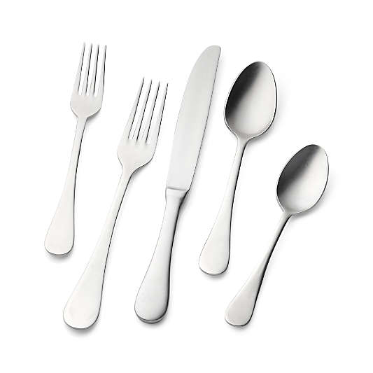 Lucca Antique Pewter 5-Piece Flatware Place Setting