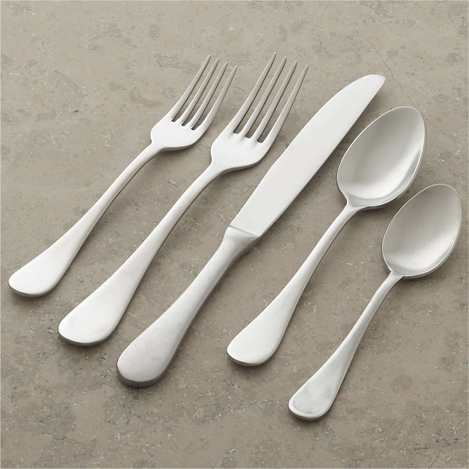 Lucca 20Piece Flatware Set + Reviews Crate & Barrel
