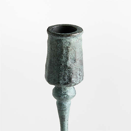 Luce Verdigris Taper Candle Holders