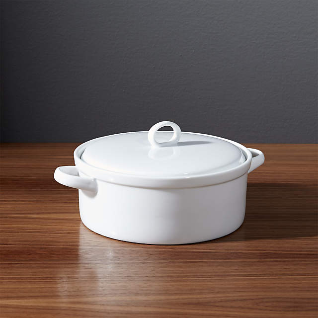 Ceramic Casserole Dish with Lid Oven Safe, 3.5 Quart Large