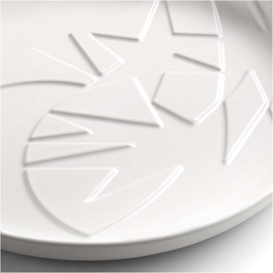 Star Dance 10" White Ceramic Dinner Plate by Lucia Eames™