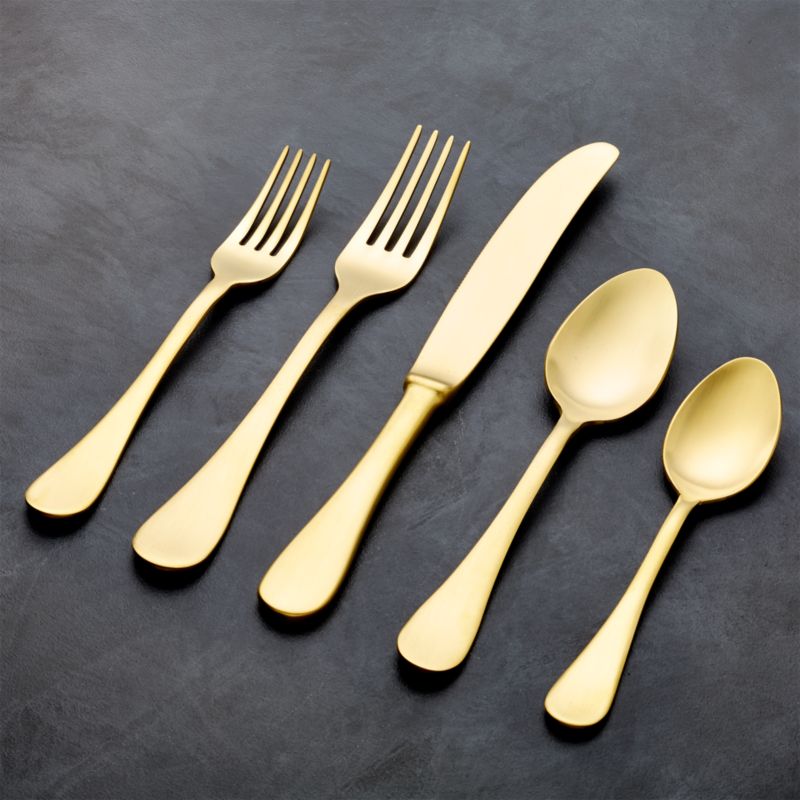 Lucia Gold 5-Piece Place Setting - image 7 of 13