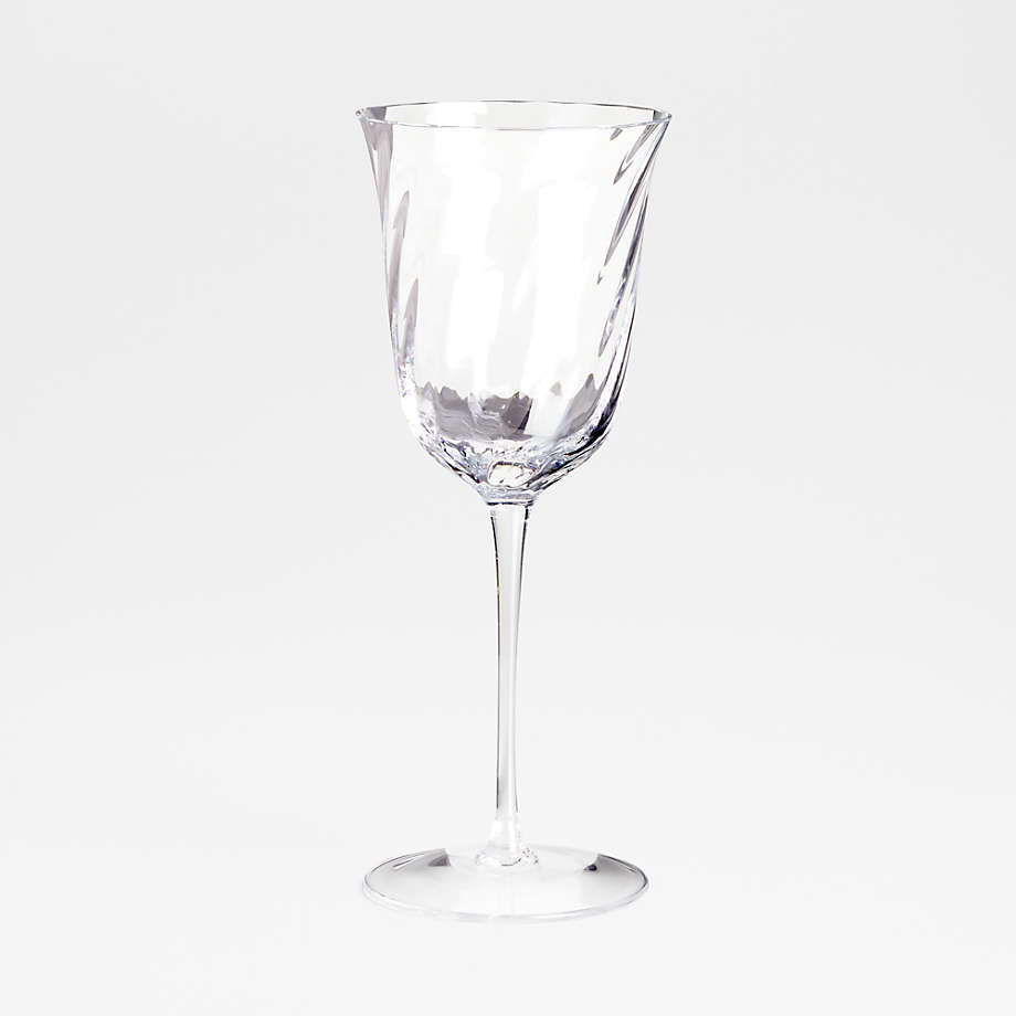 Crate & Barrel Wine Glasses, SET 4, 8.75, Tulip shape, Hungary, MINT