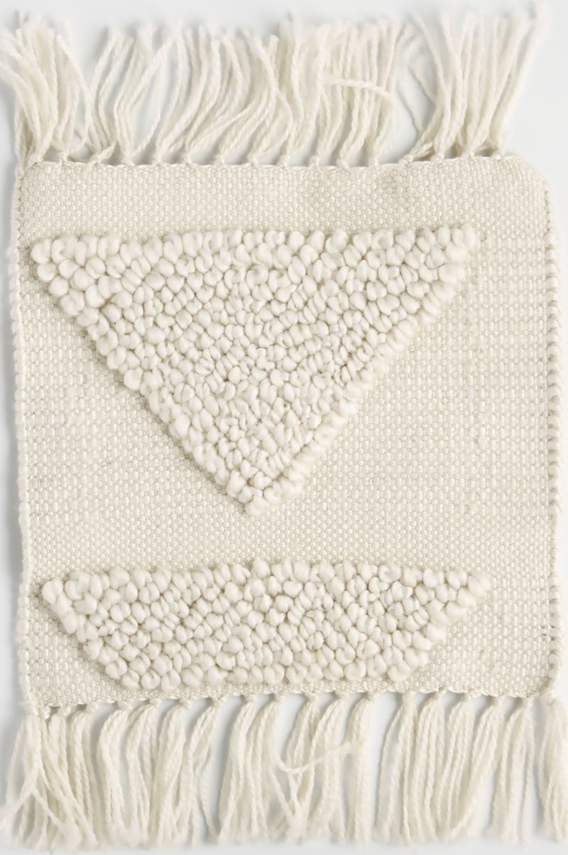 Ludic Handwoven Ivory Textured Kids Rug Swatch | Crate & Kids