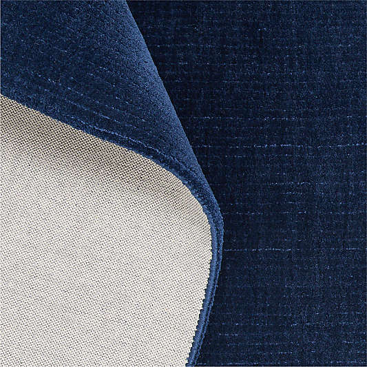 Ludlow Performance Handwoven Navy Rug Swatch 12"x18"