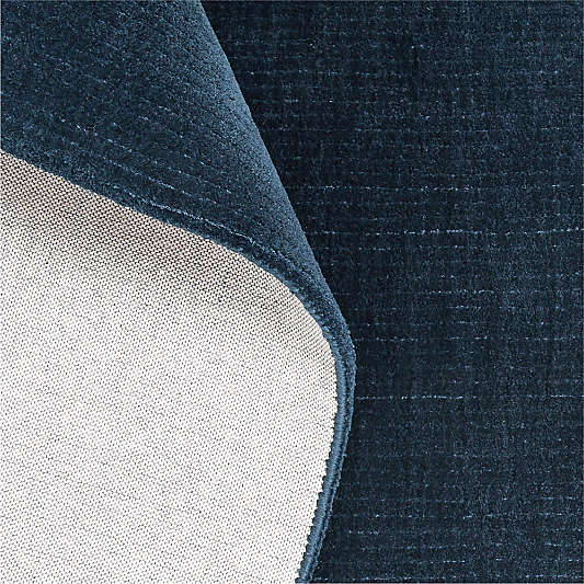 Ludlow Performance Handwoven Navy Rug Swatch 12"x18"