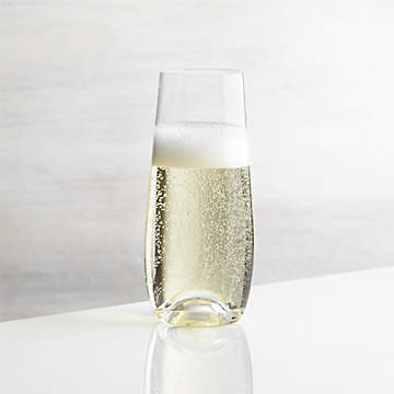 Aspen 9-Oz. Stemless Champagne Flute Glass + Reviews
